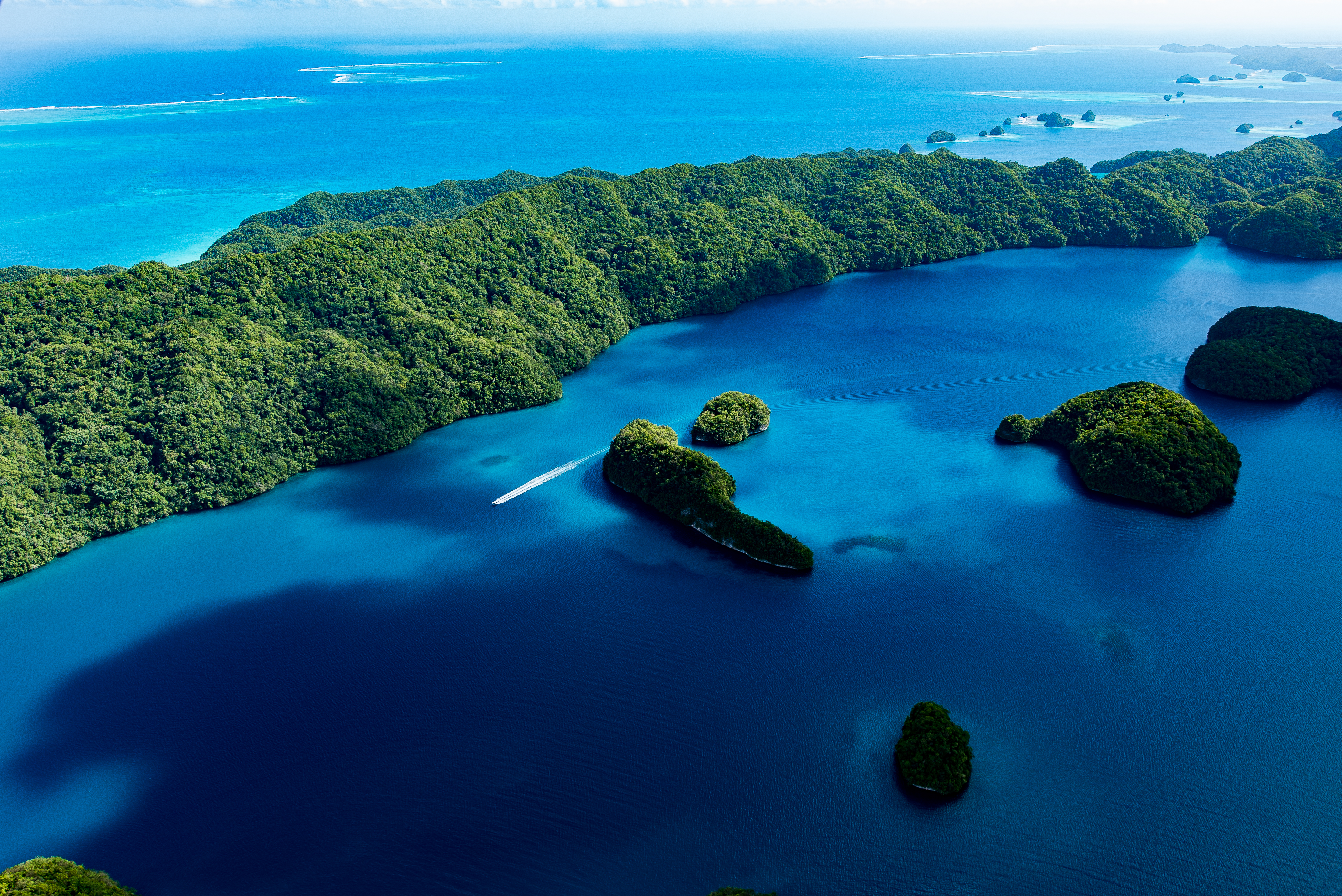 Istock Tropical Aerial Palau Islands Water Sky