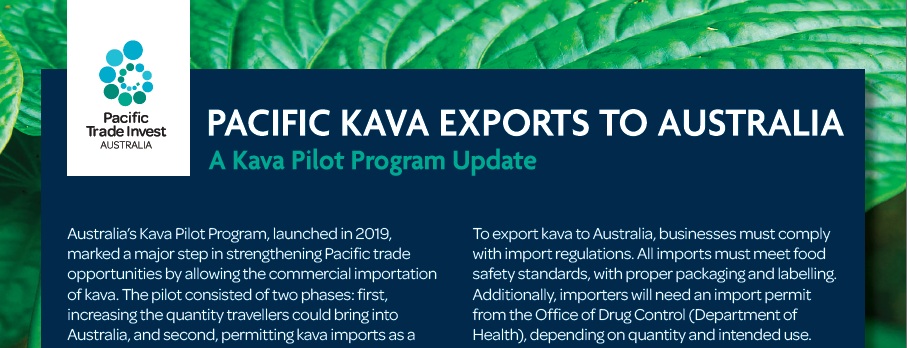 Pacific Kava Exports To Australia